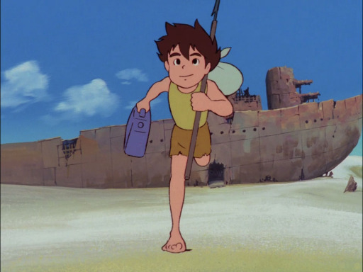 Future Boy Conan 11 ship desert